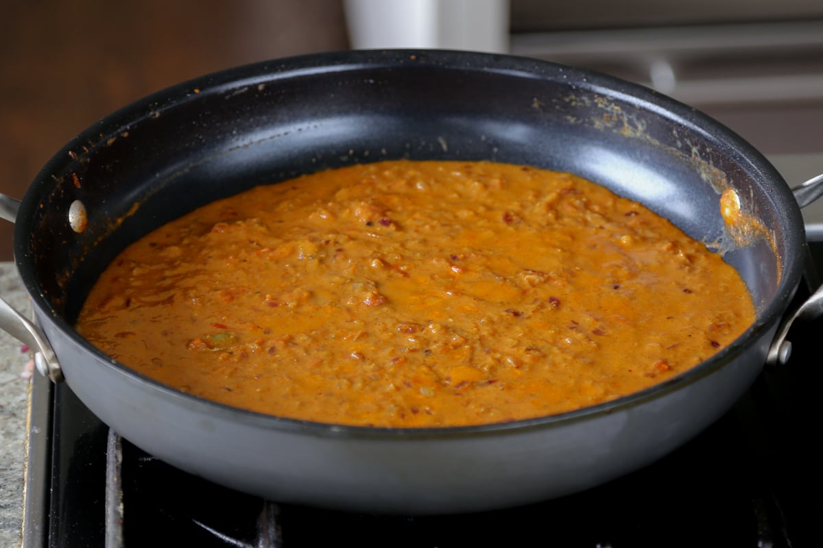 boti sauce after simmering