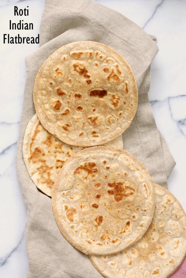 Roti Chapati Indian Flatbread made in Rotimatic.