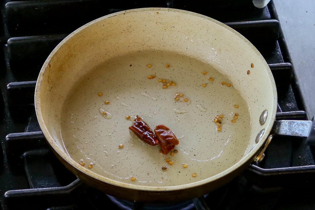 red chili in the pan