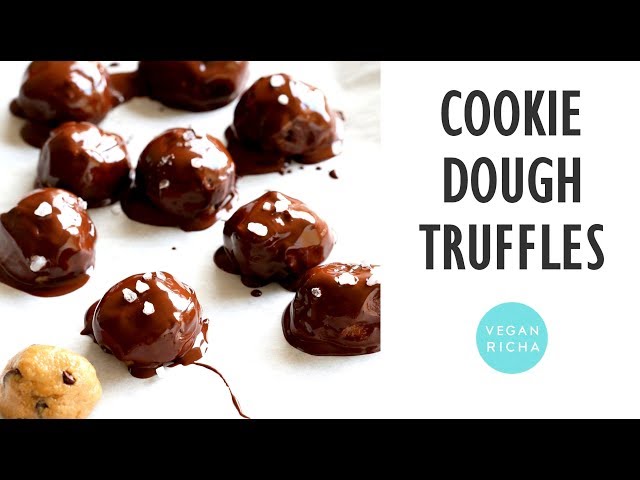 Vegan Cookie Dough Truffles!  Glutenfree | VeganRicha.com