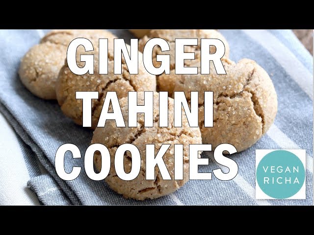 Ginger Tahini Cookies - 1 Bowl | Vegan Richa's Everyday Kitchen Book Recipe