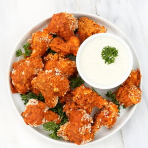 Spicy Cauliflower Bites with Celery Ranch | Vegan richa #glutenfree #veganricha #vegan