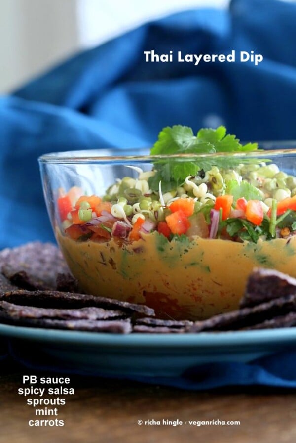 Thai Layered Dip | Vegan Richa #glutenfree #veganricha #vegan