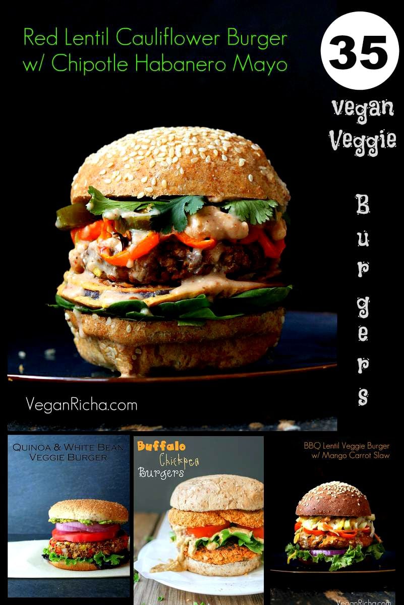 35 Vegan Veggie Burger Recipes | VeganRicha.com