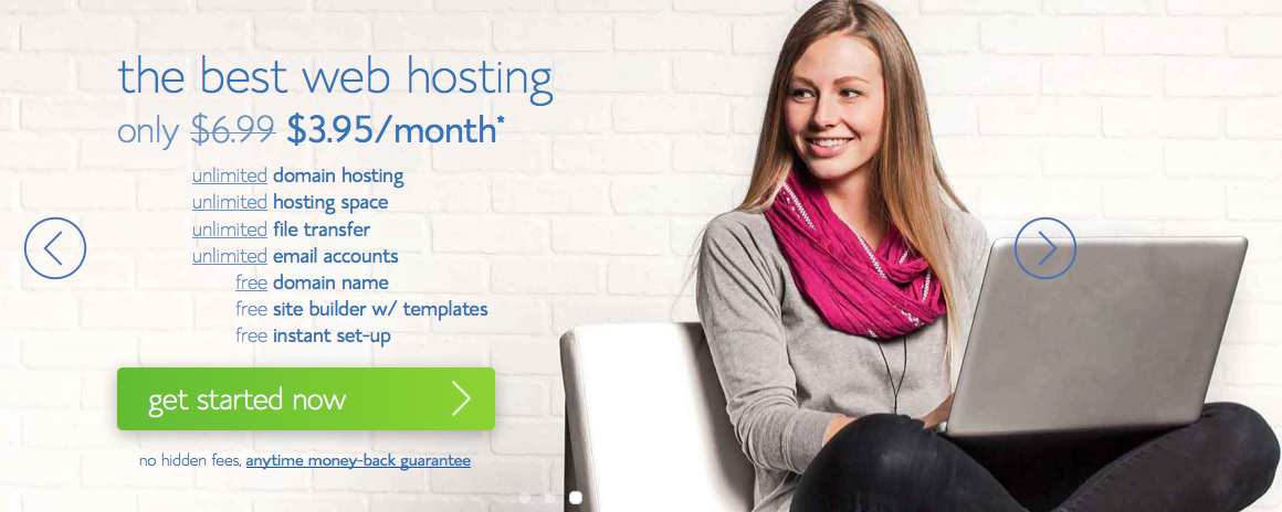 Hosting with Bluehost Homepage | How to Start a Blog by VeganRicha.com